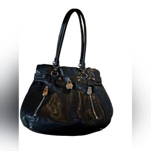 Shoulder Bag B. Makowsky Black Y2k (LARGE)